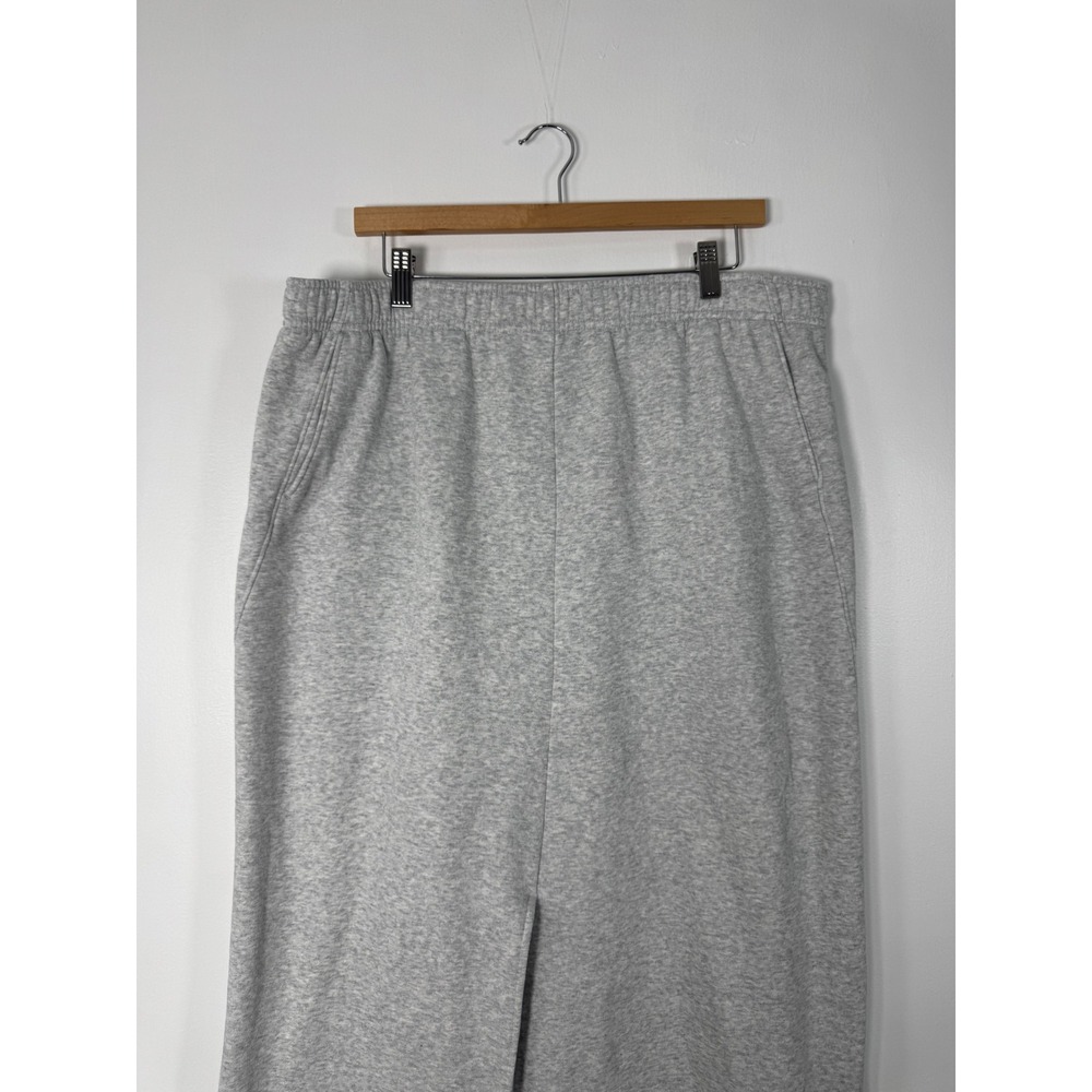 Athleisure Universal Thread Womens XL Maxi Skirt Heather Grey Fleece Front Slit - Picture 10 of 11